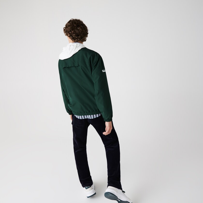 Jaquetas Verdes Azul Marinho Azuis Branco Masculino Lacoste Lightweight Colorblock Hooded ZA0-21842N5