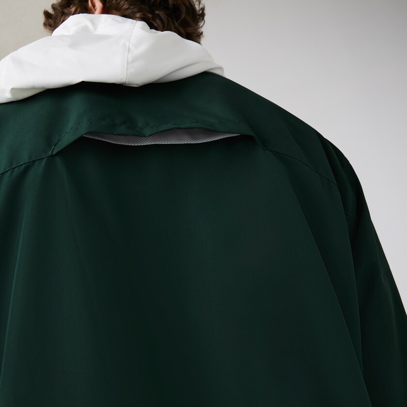 Jaquetas Verdes Azul Marinho Azuis Branco Masculino Lacoste Lightweight Colorblock Hooded ZA0-21842N5