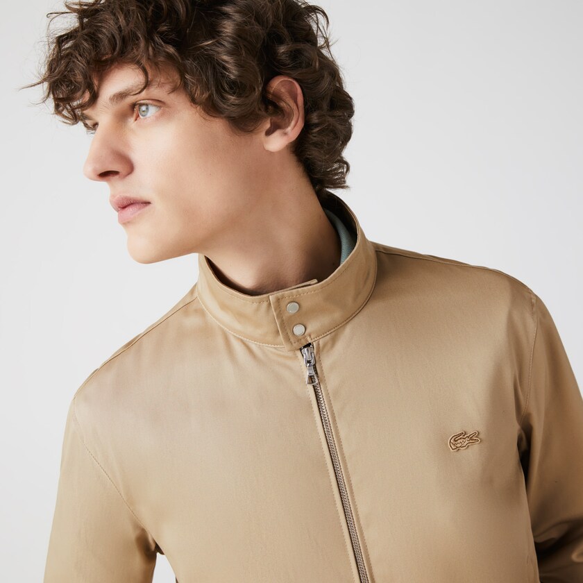 Jaquetas Bege Masculino Lacoste Lightweight Cotton Zip SS1-34303B2