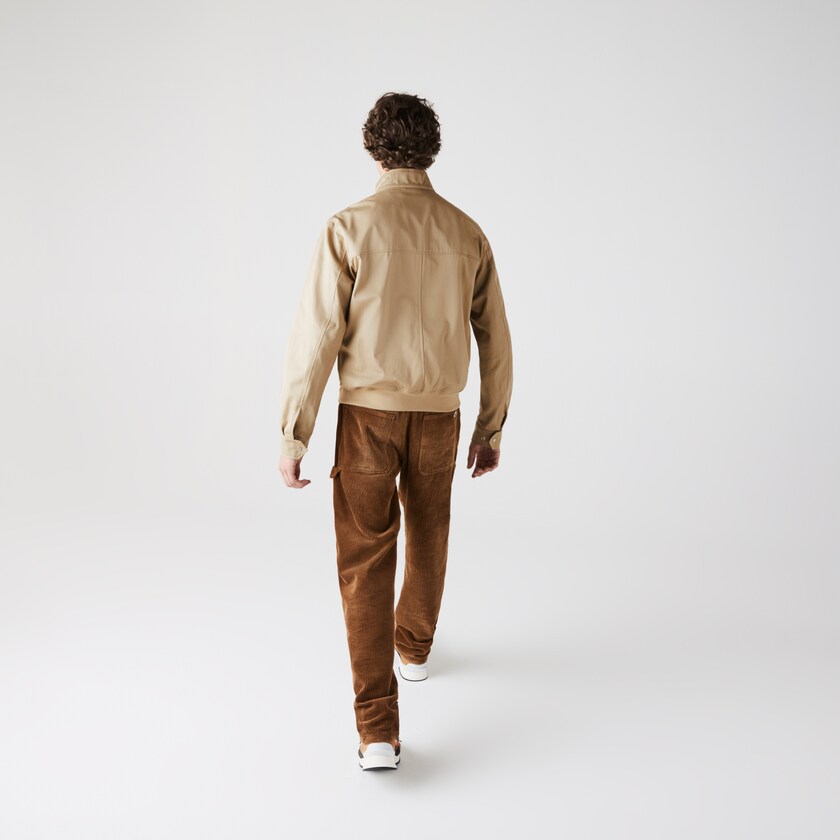 Jaquetas Bege Masculino Lacoste Lightweight Cotton Zip SS1-34303B2