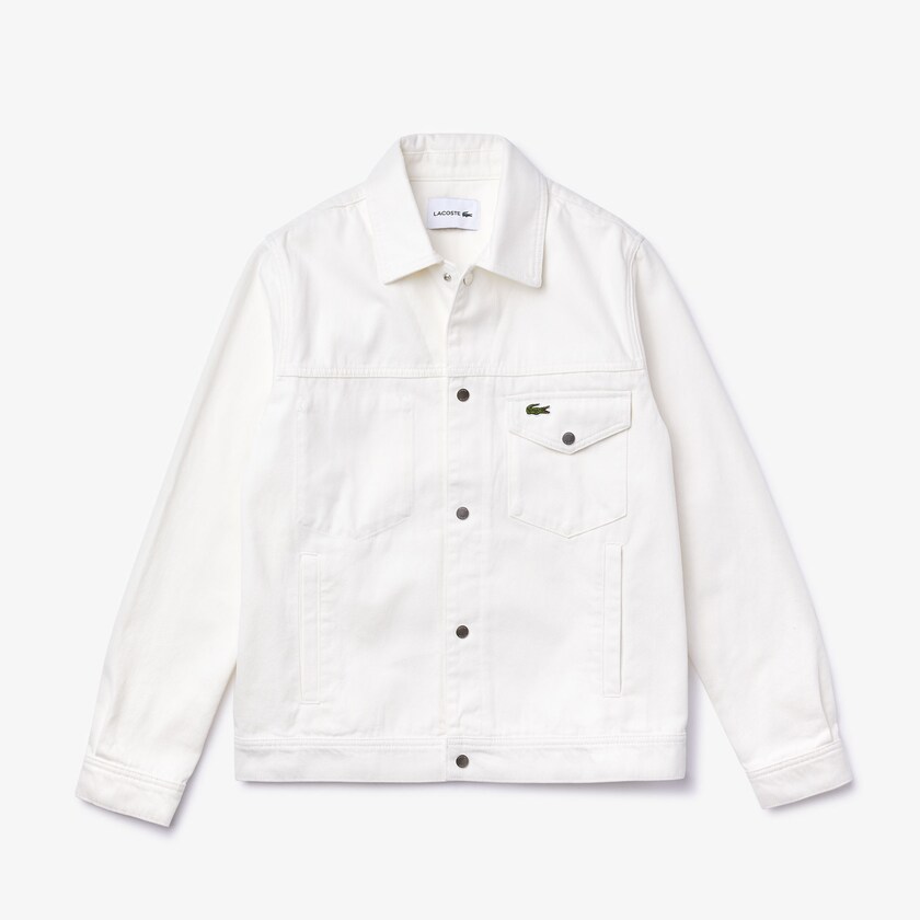 Jaquetas Branco Masculino Lacoste Multi-Pocket Denim GA7-75857A8
