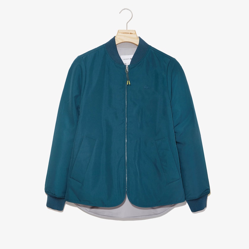 Jaquetas Azuis Cinzentas Feminino Lacoste Quilted Reversible Rain YC1-48084Y4