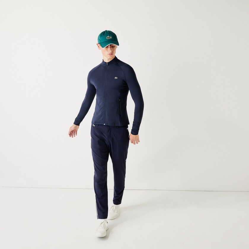 Jaquetas Azul Marinho Azuis Masculino Lacoste SPORT Breathable Ergonomic Zip Golf UU7-25992J3