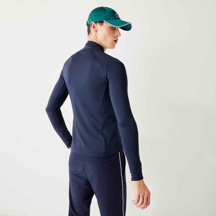 Jaquetas Azul Marinho Azuis Masculino Lacoste SPORT Breathable Ergonomic Zip Golf UU7-25992J3