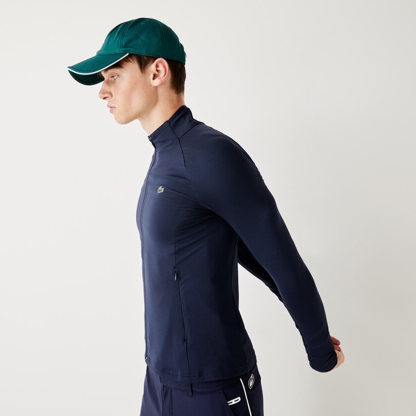 Jaquetas Azul Marinho Azuis Masculino Lacoste SPORT Breathable Ergonomic Zip Golf UU7-25992J3