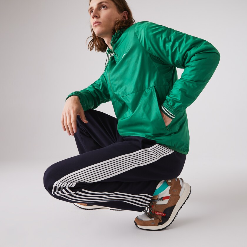 Jaquetas Verdes Masculino Lacoste SPORT Hooded Water-Resistant NC3-82728P6