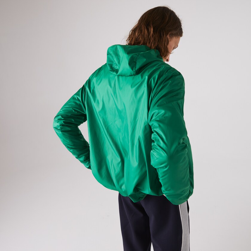 Jaquetas Verdes Masculino Lacoste SPORT Hooded Water-Resistant NC3-82728P6