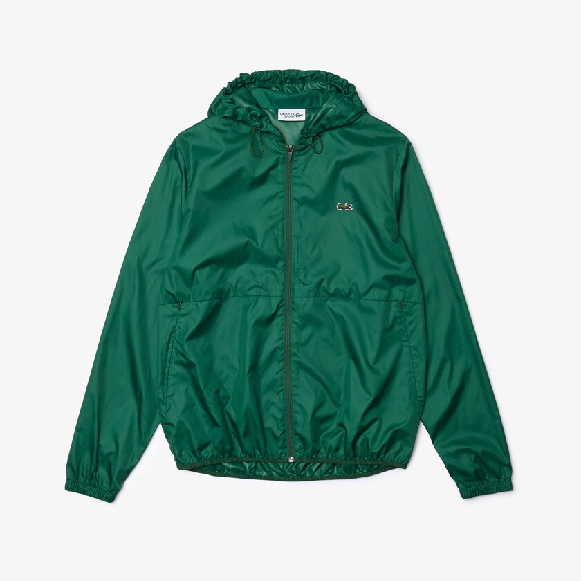 Jaquetas Verdes Masculino Lacoste SPORT Hooded Water-Resistant NC3-82728P6