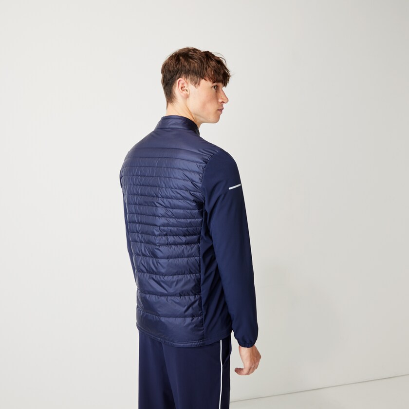 Jaquetas Azul Marinho Azuis Masculino Lacoste SPORT Lightweight Water-Resistant Quilted Golf BR8-11121N6