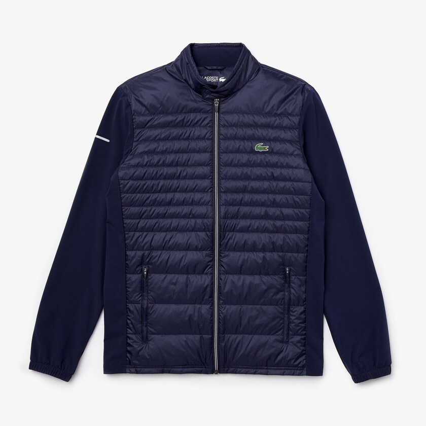 Jaquetas Azul Marinho Azuis Masculino Lacoste SPORT Lightweight Water-Resistant Quilted Golf BR8-11121N6