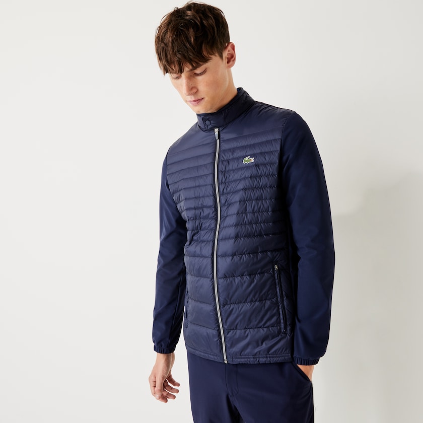 Jaquetas Azul Marinho Azuis Masculino Lacoste SPORT Lightweight Water-Resistant Quilted Golf BR8-11121N6