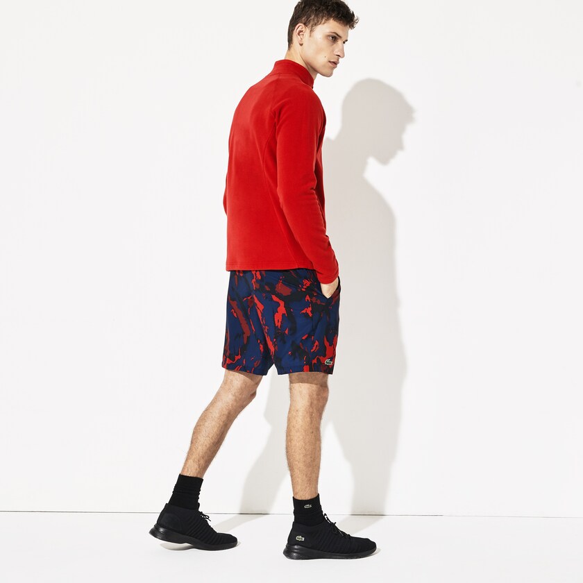 Jaquetas Vermelhas Azul Marinho Azuis Masculino Lacoste SPORT Novak Djokovic Tech Fleece OR5-12981R2