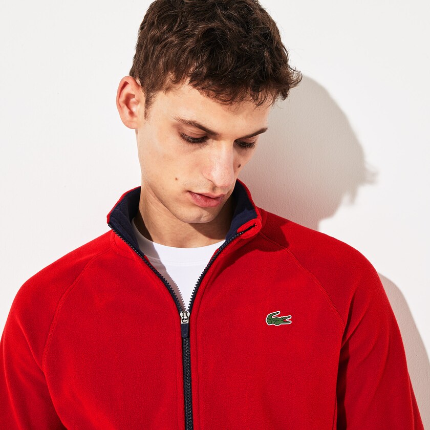 Jaquetas Vermelhas Azul Marinho Azuis Masculino Lacoste SPORT Novak Djokovic Tech Fleece OR5-12981R2