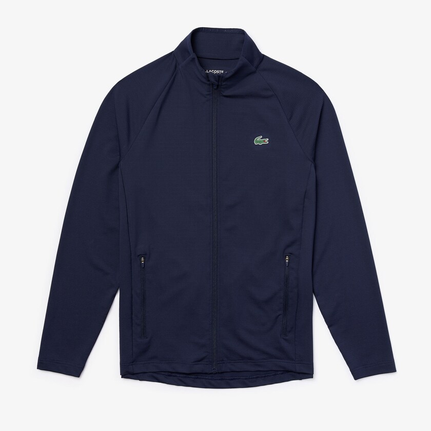 Jaquetas Azul Marinho Azuis Masculino Lacoste SPORT Stretch Ergonomic Zippered Golf PQ8-88888T6