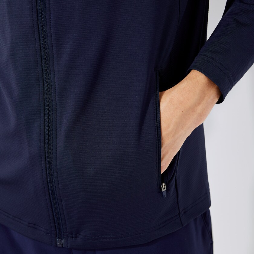 Jaquetas Azul Marinho Azuis Masculino Lacoste SPORT Stretch Ergonomic Zippered Golf PQ8-88888T6