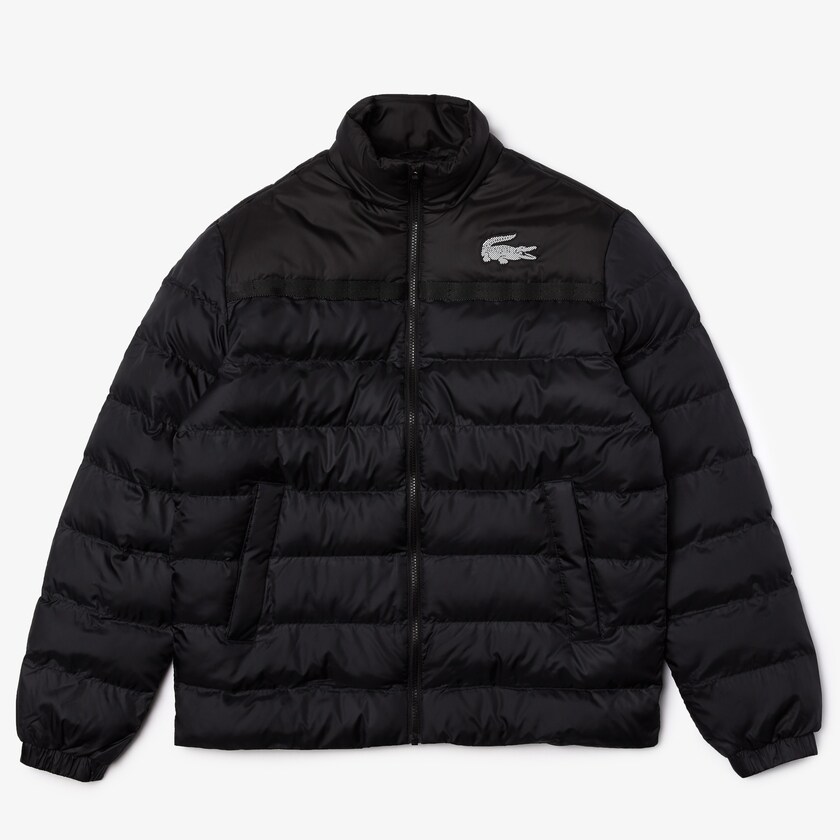 Jaquetas Cinzentas Escuro Pretas Masculino Lacoste SPORT Two-Tone Water-Resistant Quilted SO1-35133S5