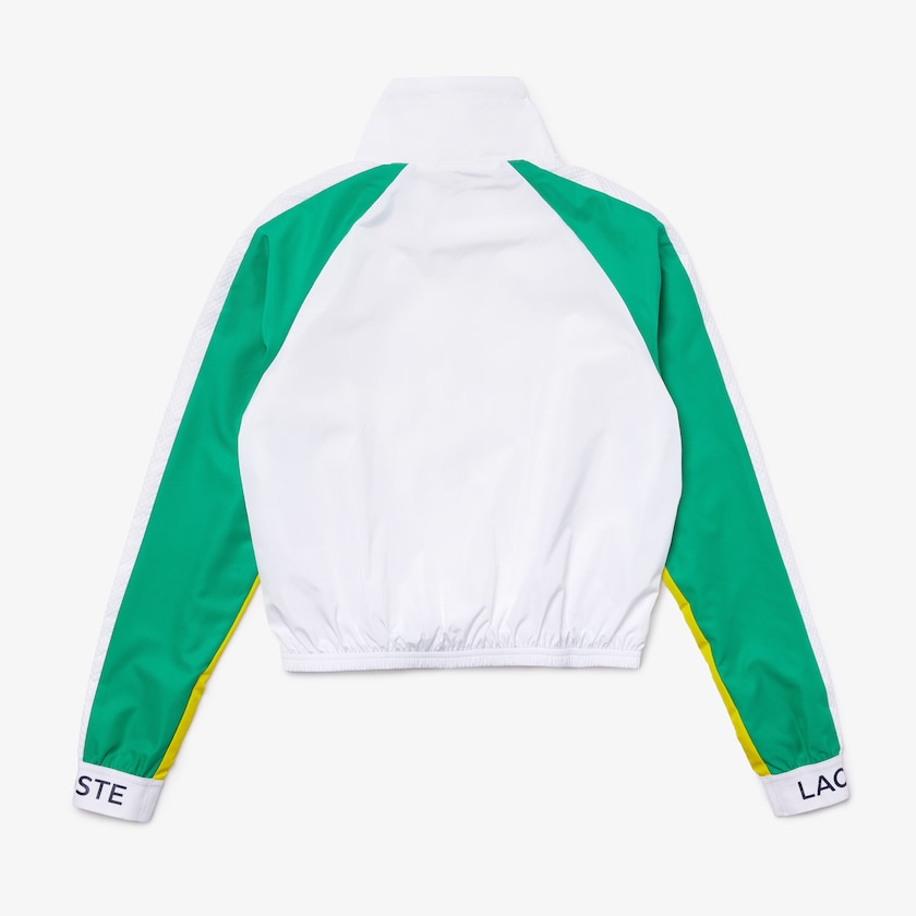 Jaquetas Branco Verdes Amarelas Azul Marinho Azuis Feminino Lacoste SPORT Water-Resistant Zip Tennis HS3-09250D3