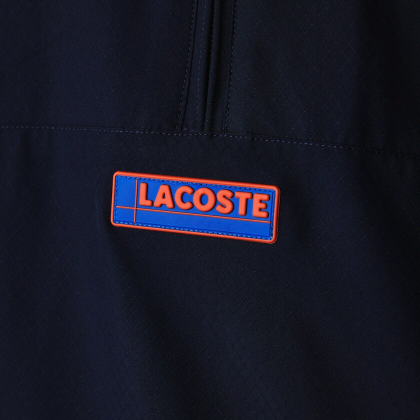 Jaquetas Azul Marinho Azuis Azuis Vermelhas Amarelas Masculino Lacoste SPORT Zip Neck Lightweight Water-Resistant AD4-18631S5