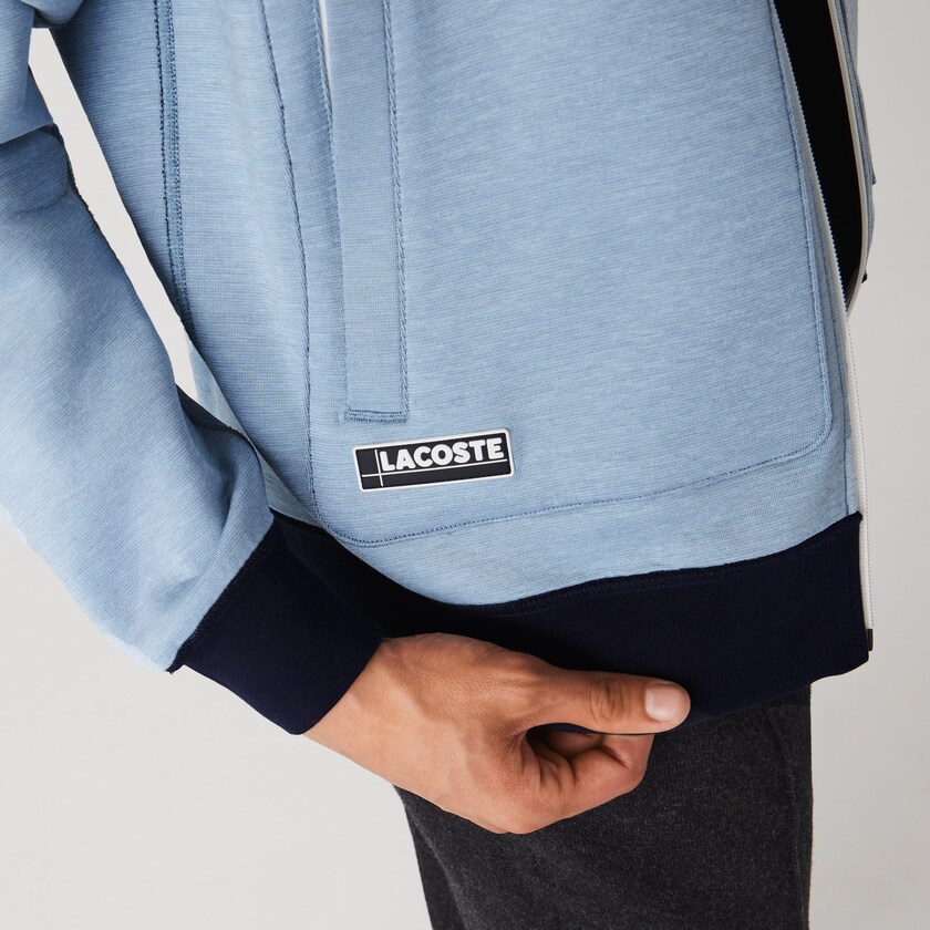 Jaquetas Azul Marinho Azuis Azuis Masculino Lacoste Stand-Up Collar Reversible Zippered DJ7-23492J9