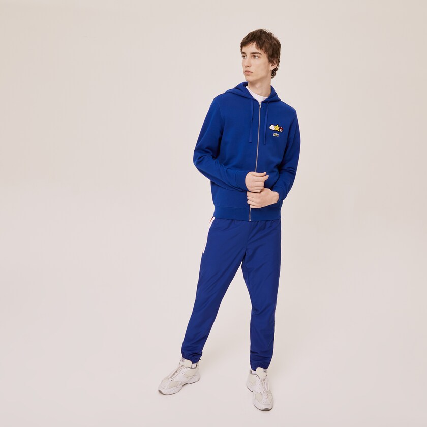 Jaquetas Azuis Masculino Lacoste x FriendsWithYou Design Zippered RE3-23242K5