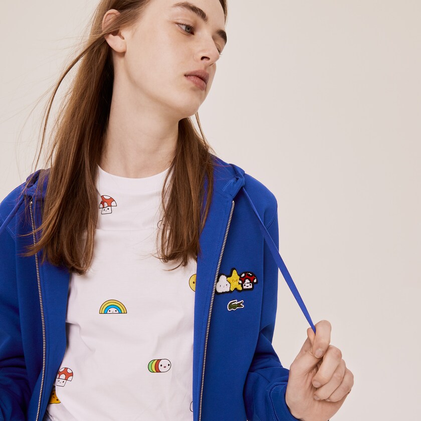 Jaquetas Azuis Masculino Lacoste x FriendsWithYou Design Zippered RE3-23242K5