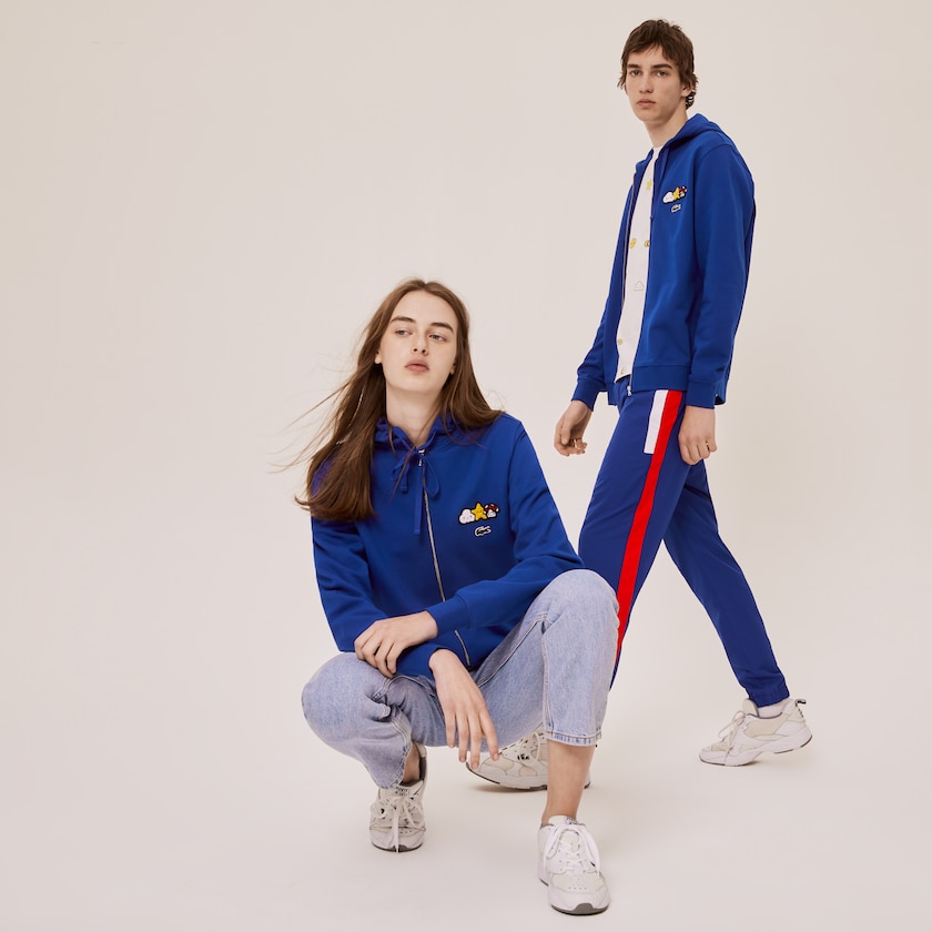 Jaquetas Azuis Masculino Lacoste x FriendsWithYou Design Zippered RE3-23242K5