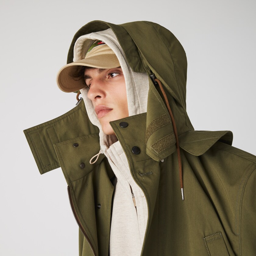 Jaquetas Parka Caqui Verdes Masculino Lacoste Quilted Interior Jacket Water-Resistant 3-in-1 VQ6-75877J6