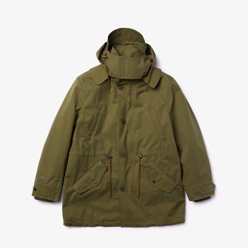 Jaquetas Parka Caqui Verdes Masculino Lacoste Quilted Interior Jacket Water-Resistant 3-in-1 VQ6-75877J6