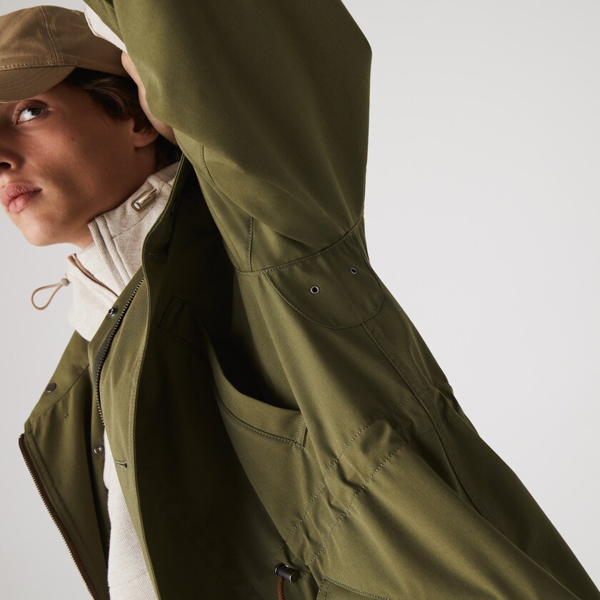 Jaquetas Parka Caqui Verdes Masculino Lacoste Quilted Interior Jacket Water-Resistant 3-in-1 VQ6-75877J6