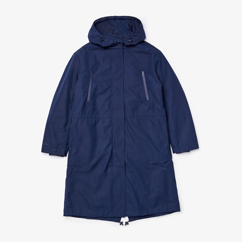 Jaquetas Parka Azul Marinho Azuis Feminino Lacoste Reversible Jacket 4-in-1 MX4-27112K9