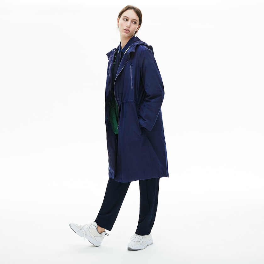 Jaquetas Parka Azul Marinho Azuis Feminino Lacoste Reversible Jacket 4-in-1 MX4-27112K9