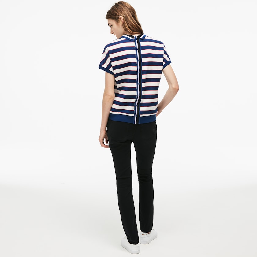 Jeans Pretas Feminino Lacoste Slim Fit Stretch Cotton Denim QZ9-61666G4