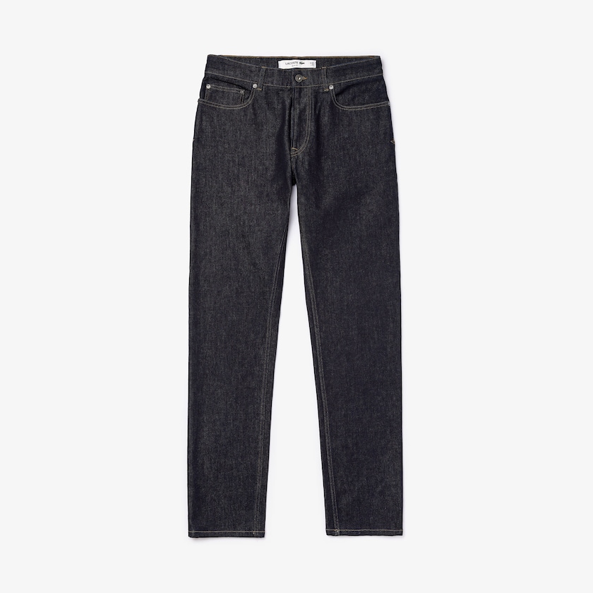 Jeans Azuis Masculino Lacoste Slim Fit Stretch Denim 5-Pocket QJ8-00490Z3