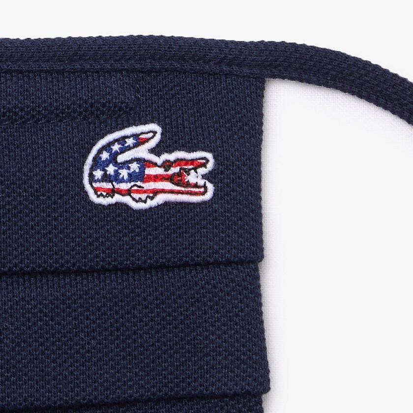 Máscaras Azul Marinho Azuis Branco Vermelhas Masculino Lacoste L.12.12 3 Pack of Face in Cotton Piqué with American Croc TK8-79837T1