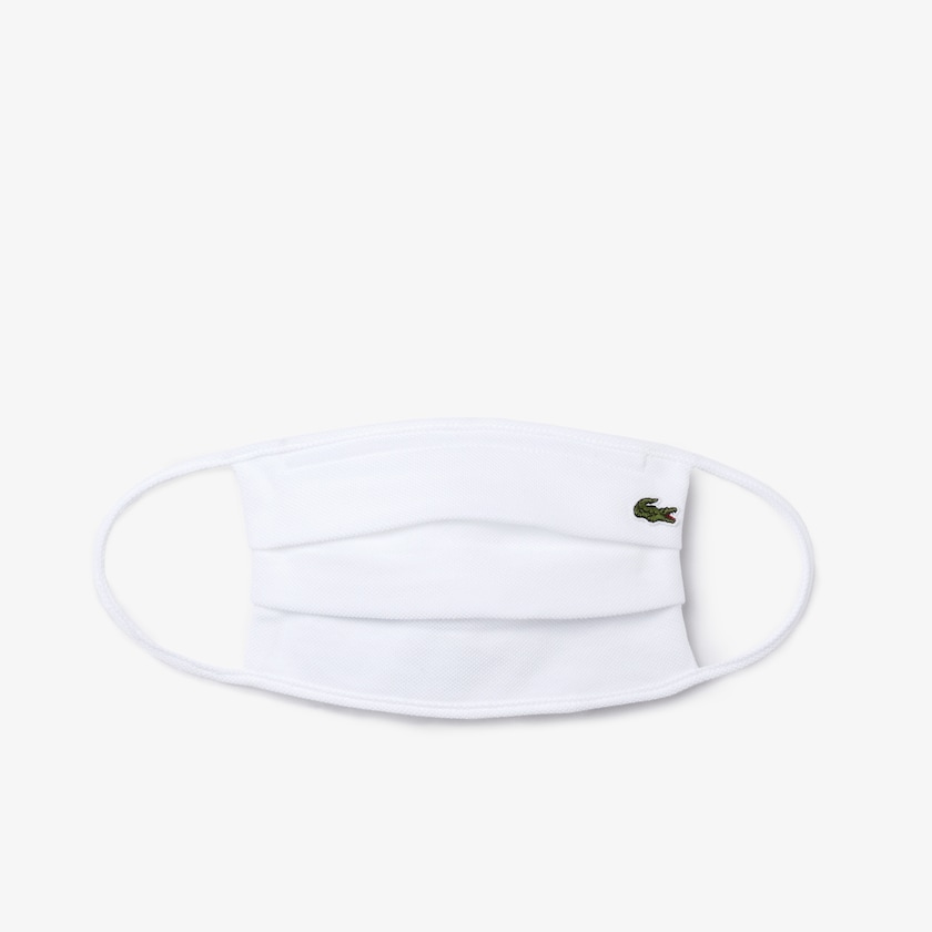 Máscaras Branco Masculino Lacoste L.12.12 Face Protection in Cotton Piqué XD3-48524Z5