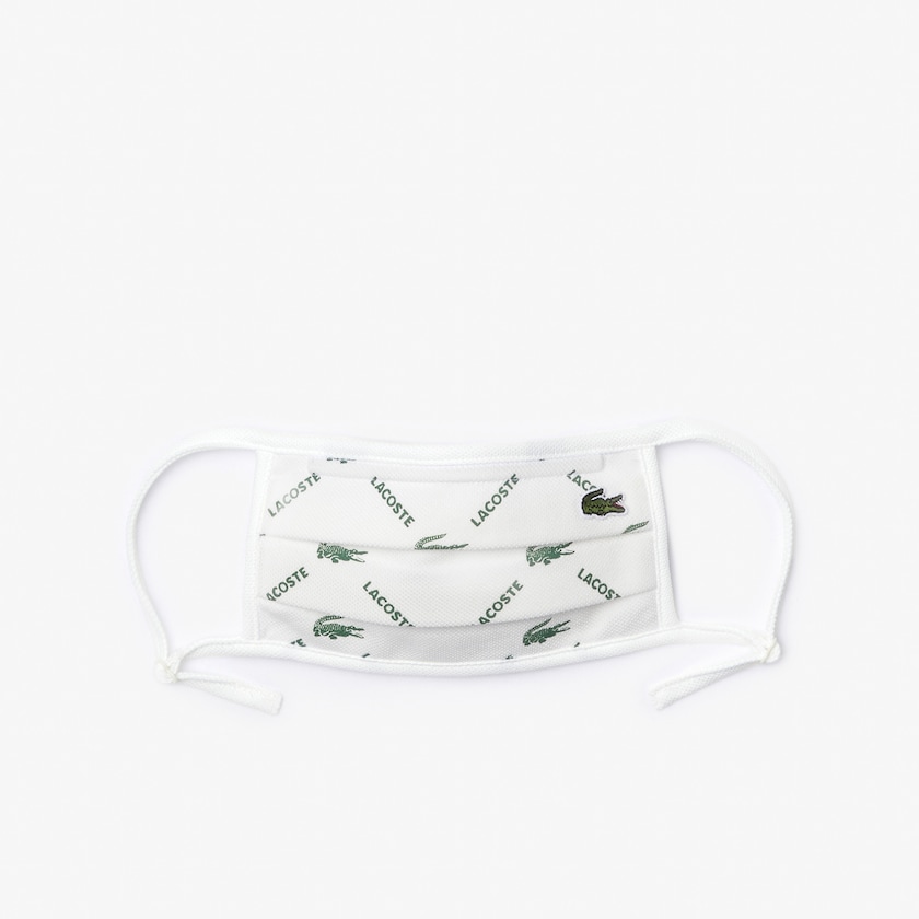 Máscaras Verdes Branco Feminino Lacoste L.12.12 Face Protection with Adjustable Straps ZM2-34193T7