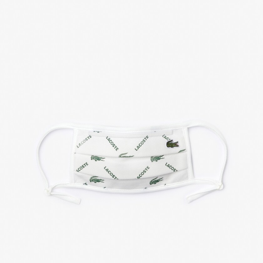 Máscaras Verdes Branco Masculino Lacoste L.12.12 Face Protection with Adjustable Straps TL0-32513K2