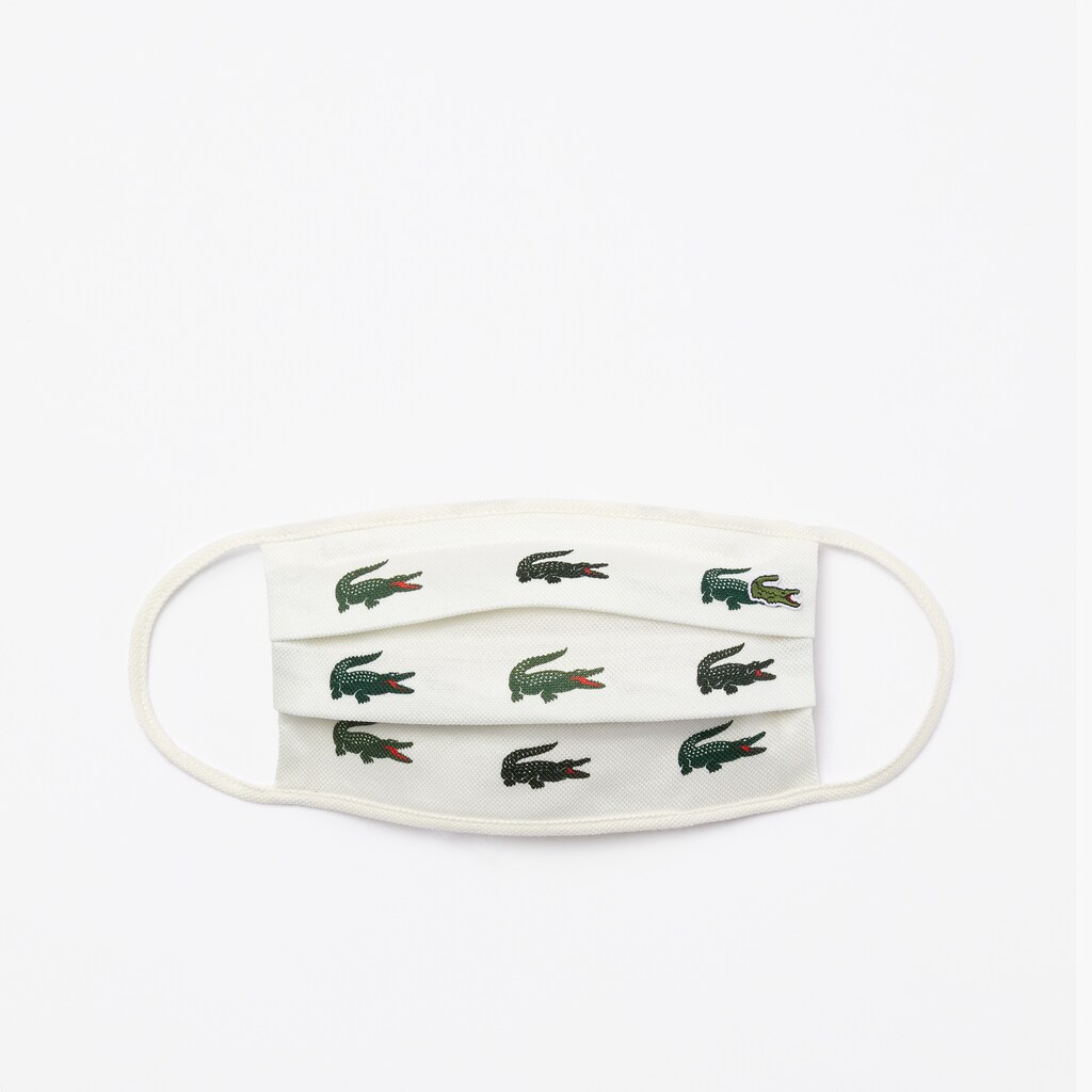 Máscaras Verdes Branco Masculino Lacoste L.12.12 Pack of 3 Face in Cotton GA2-15501J1
