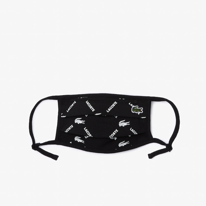 Máscaras Pretas Branco Pretas Verdes Branco Feminino Lacoste L.12.12 Printed Face with Adjustable Strap XJ1-58675U2