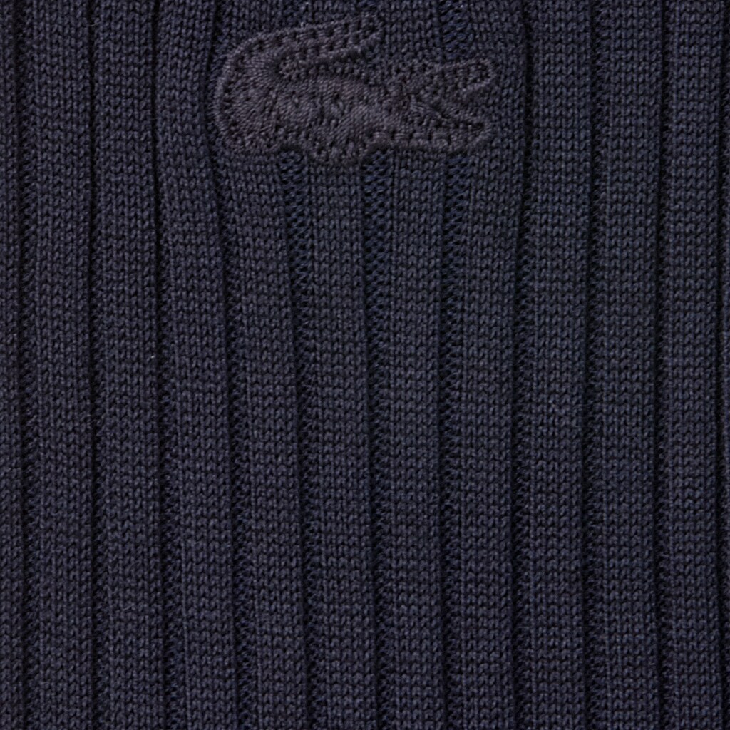 Meias Azul Marinho Azuis Masculino Lacoste Ribbed FC2-98479Q4