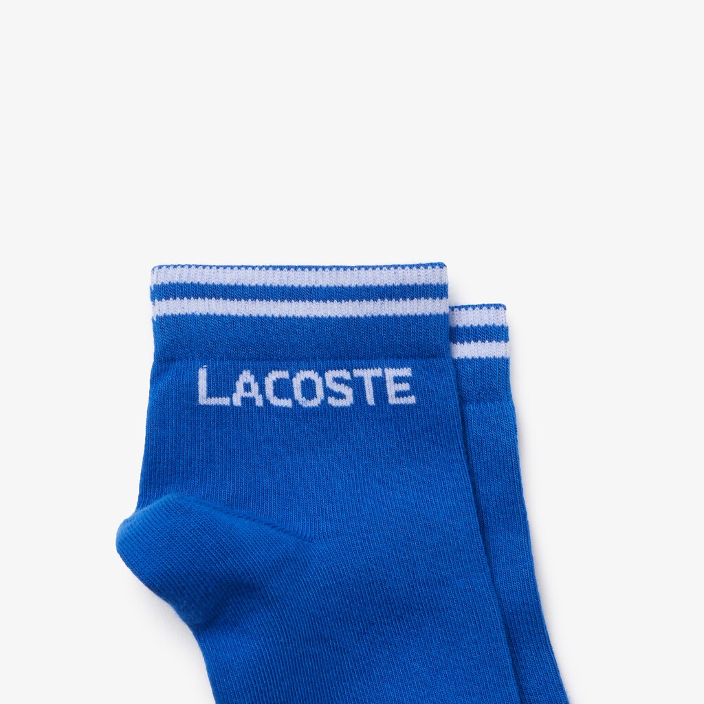 Meias Azuis Branco Masculino Lacoste Two-Pack Of SPORT Cotton TN2-70757J0