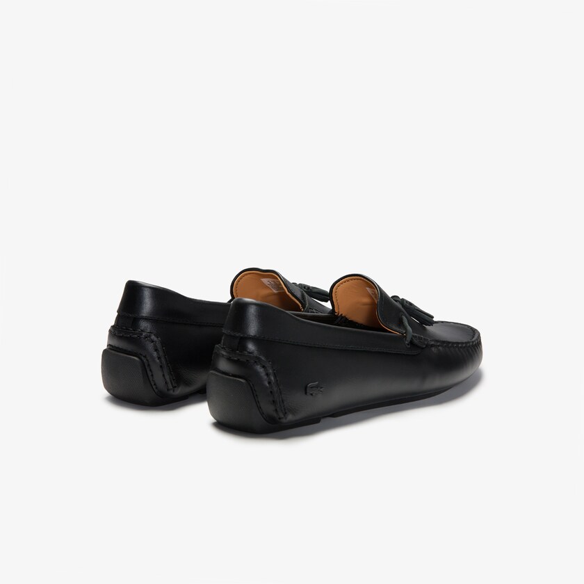 Mocassins Pretas Marrom Masculino Lacoste Dress Piloter Tassel US6-58065C9