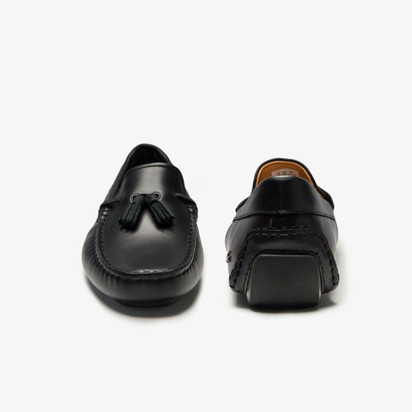 Mocassins Pretas Marrom Masculino Lacoste Dress Piloter Tassel US6-58065C9