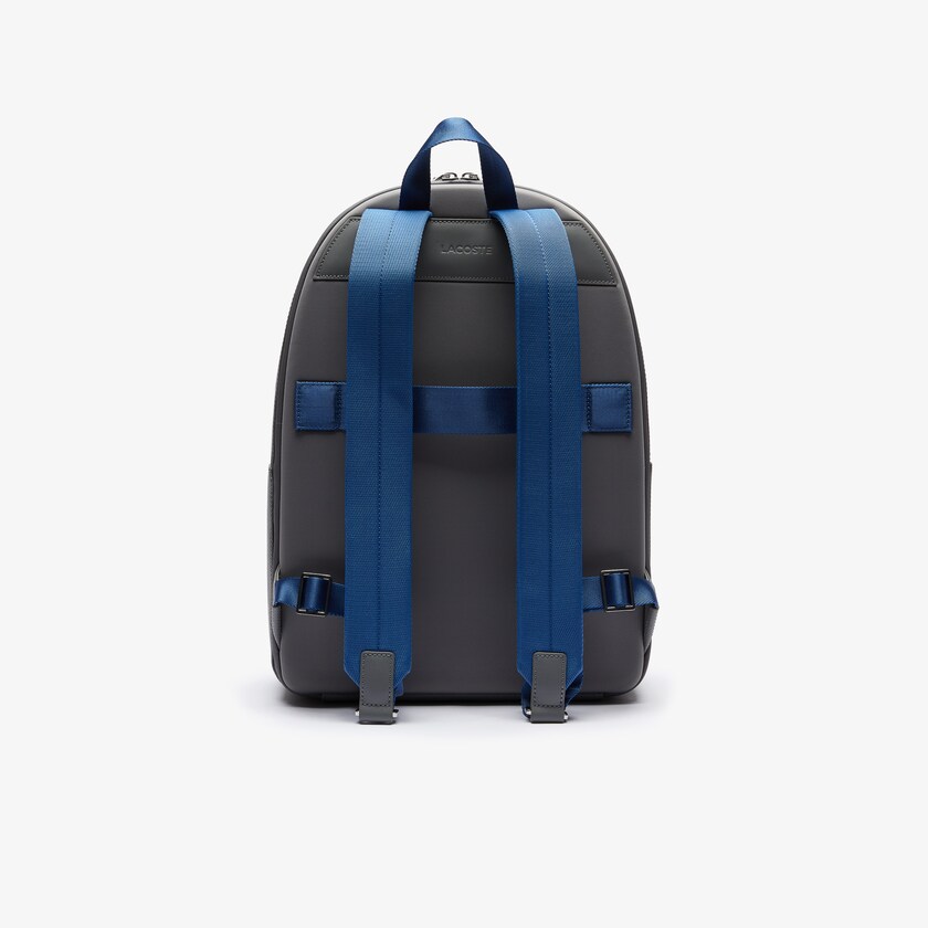 Mochilas Cinzentas Masculino Lacoste Chantaco Colorblock Matte Stitched Leather SW0-91879P6