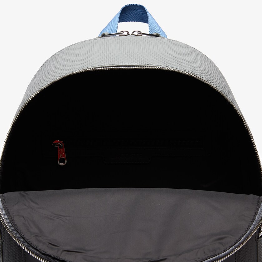 Mochilas Cinzentas Masculino Lacoste Chantaco Colorblock Matte Stitched Leather SW0-91879P6