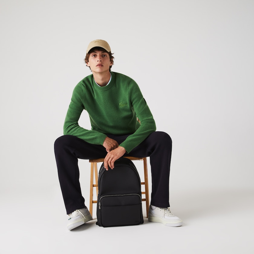 Mochilas Pretas Masculino Lacoste Classic Petit Piqué BL4-76357A2