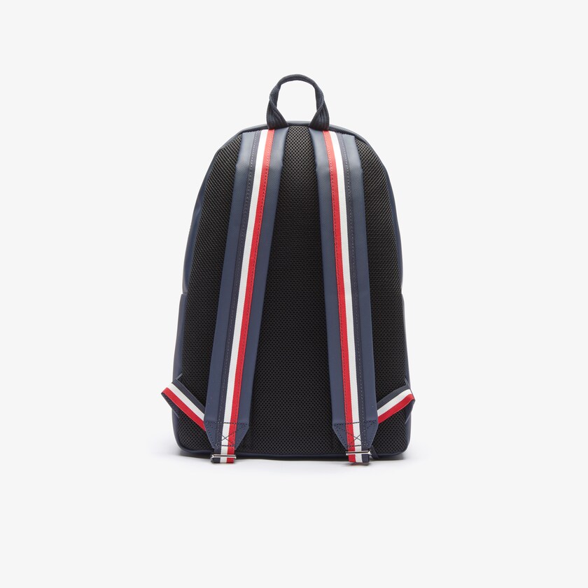 Mochilas Azul Marinho Azuis Branco Vermelhas Masculino Lacoste Classic Tricolour Straps UI1-04400E8