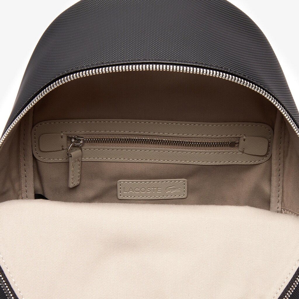 Mochilas Pretas Feminino Lacoste Daily Classic Coated Piqué Canvas OK0-85828O3
