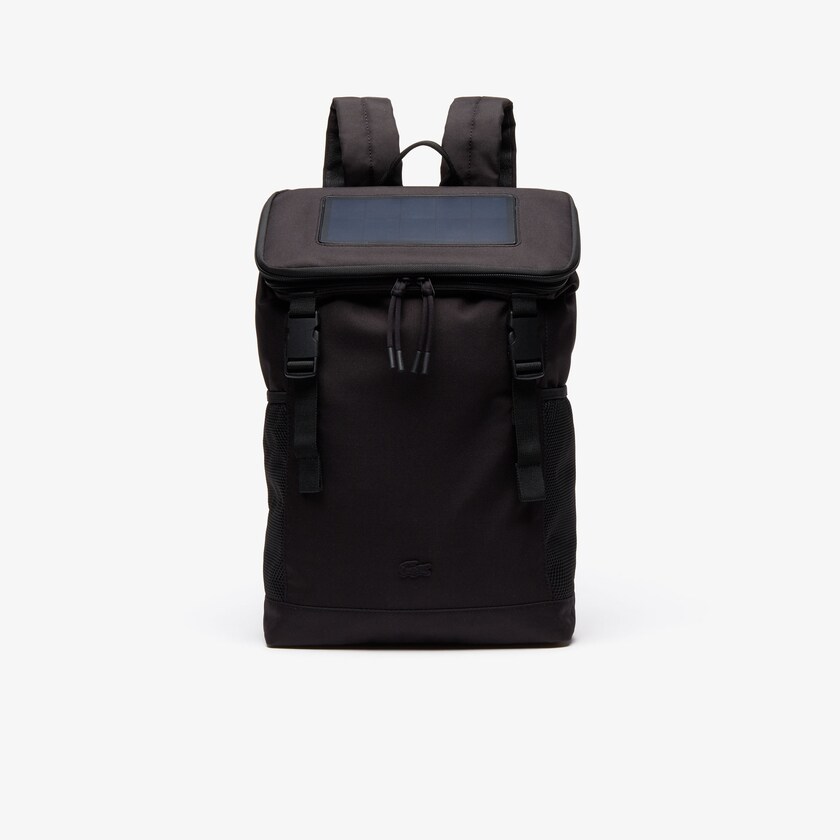 Mochilas Pretas Masculino Lacoste Infini-T Solar Charger HW3-81398Z3