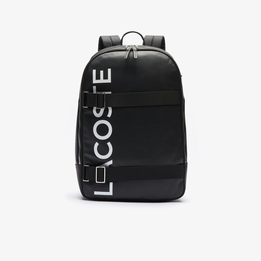 Mochilas Pretas Branco Masculino Lacoste L.12.12 Branded And Strap EQ7-98249R9
